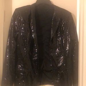 Black Sequin Blazer